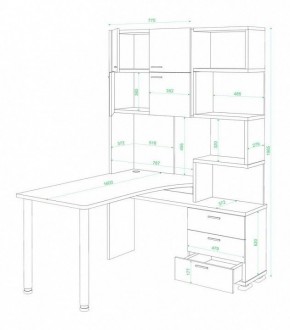 Стол компьютерный Домино нельсон СР-500М160 в Красноуральске - krasnouralsk.mebel24.online | фото 3
