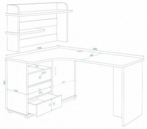 Стол компьютерный Домино СР-165 в Красноуральске - krasnouralsk.mebel24.online | фото 2