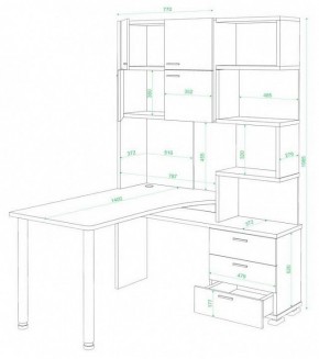 Стол компьютерный Домино СР-500М/140 в Красноуральске - krasnouralsk.mebel24.online | фото 2