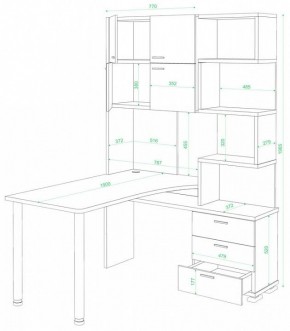 Стол компьютерный Домино СР-500М/190 в Красноуральске - krasnouralsk.mebel24.online | фото 2