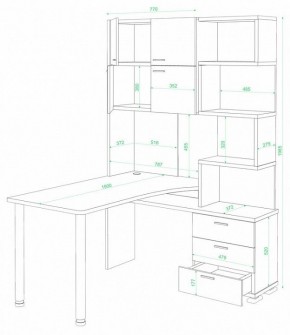Стол компьютерный Домино СР-500М/190 в Красноуральске - krasnouralsk.mebel24.online | фото 2