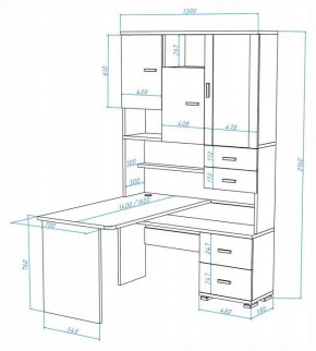 Стол компьютерный Домино СР-620-160 в Красноуральске - krasnouralsk.mebel24.online | фото 2