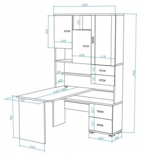 Стол компьютерный Домино СР-620/180 в Красноуральске - krasnouralsk.mebel24.online | фото 2