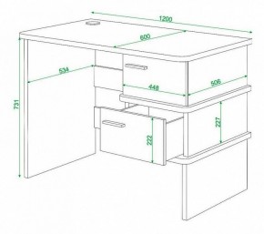 Стол письменный Домино нельсон СД-15С в Красноуральске - krasnouralsk.mebel24.online | фото 3