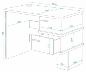 Стол письменный Домино СД-15 С в Красноуральске - krasnouralsk.mebel24.online | фото 2