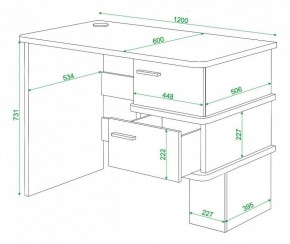 Стол письменный Домино СД-15С в Красноуральске - krasnouralsk.mebel24.online | фото 4