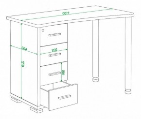 Стол письменный Домино СКМ-50 в Красноуральске - krasnouralsk.mebel24.online | фото 6