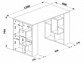 Стол письменный СПм-15 в Красноуральске - krasnouralsk.mebel24.online | фото 3