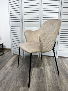 Стул AMARETTO VBP206 античный светло-бежевый, велюр без пальчикового эффекта /черный каркас, М-City в Красноуральске - krasnouralsk.mebel24.online | фото 7