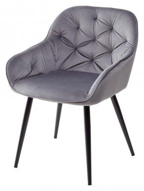 Стул BREEZE BLUVEL-14 GREY, велюр / черный каркас М-City в Красноуральске - krasnouralsk.mebel24.online | фото 1