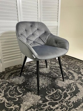 Стул BREEZE BLUVEL-14 GREY, велюр / черный каркас М-City в Красноуральске - krasnouralsk.mebel24.online | фото 6