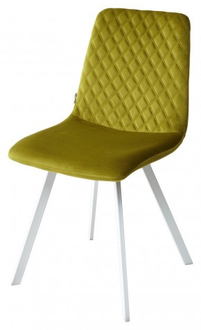 Стул DAIQUIRI BLUVEL-75 OLIVA / белый каркас, велюр М-City в Красноуральске - krasnouralsk.mebel24.online | фото 4