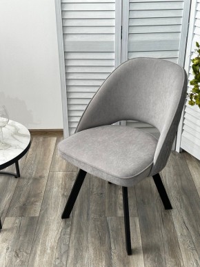 Стул DUNA 360 град. поворот. B22 Серый, велюр / черный каркас, М-City в Красноуральске - krasnouralsk.mebel24.online | фото 8