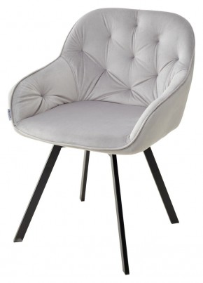 Стул GALE 360 град. поворот. BLUVEL-03 LIGHT GREY, велюр/ черный каркас, М-City в Красноуральске - krasnouralsk.mebel24.online | фото 1