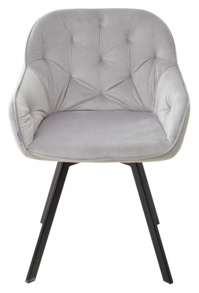 Стул GALE 360 град. поворот. BLUVEL-03 LIGHT GREY, велюр/ черный каркас, М-City в Красноуральске - krasnouralsk.mebel24.online | фото 3