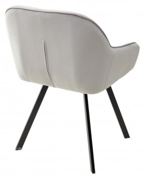 Стул GALE 360 град. поворот. BLUVEL-03 LIGHT GREY, велюр/ черный каркас, М-City в Красноуральске - krasnouralsk.mebel24.online | фото 4