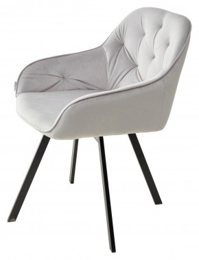 Стул GALE 360 град. поворот. BLUVEL-03 LIGHT GREY, велюр/ черный каркас, М-City в Красноуральске - krasnouralsk.mebel24.online | фото 5