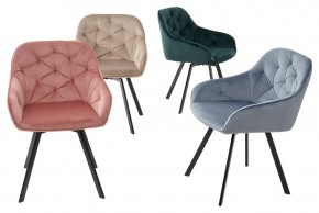 Стул GALE 360 град. поворот. BLUVEL-40 BEIGE, велюр/ черный каркас, М-City в Красноуральске - krasnouralsk.mebel24.online | фото 3