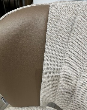 Стул HERMES WZ2042-02 светло-бежевый фактурный велюр/ HK017-31 серо-коричневый PU, М-City в Красноуральске - krasnouralsk.mebel24.online | фото 2