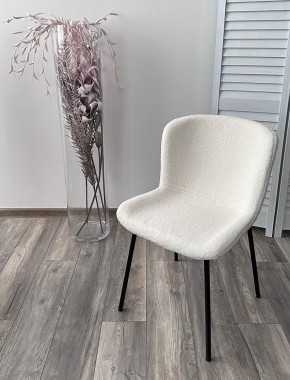 Стул RIYA UF992-01 Белый, teddy / черный каркас М-City в Красноуральске - krasnouralsk.mebel24.online | фото 5