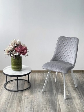 Стул TYCOON BLUVEL-03 LIGHT GREY / белый каркас М-City в Красноуральске - krasnouralsk.mebel24.online | фото 2