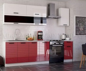 ТЕХНО-3 Кухонный гарнитур 2,0 м Компоновка №2 в Красноуральске - krasnouralsk.mebel24.online | фото 2