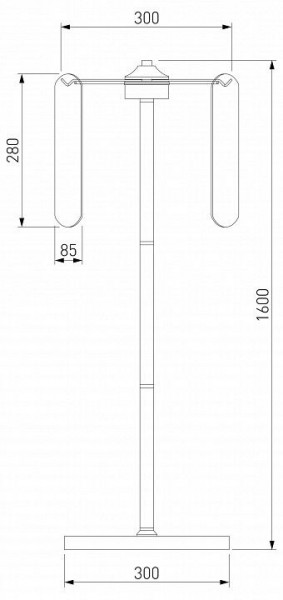 Торшер Eurosvet Claire 01171/3 золото в Красноуральске - krasnouralsk.mebel24.online | фото 3