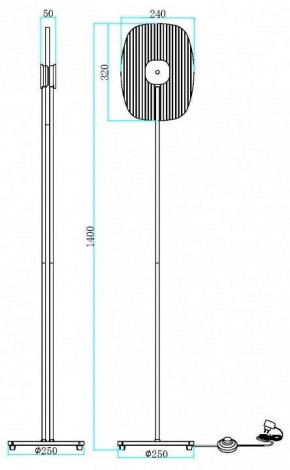 Торшер Maytoni Eclipse MOD152FL-L1BK в Красноуральске - krasnouralsk.mebel24.online | фото 2