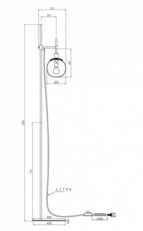 Торшер Maytoni Erich MOD221-FL-01-N в Красноуральске - krasnouralsk.mebel24.online | фото 3