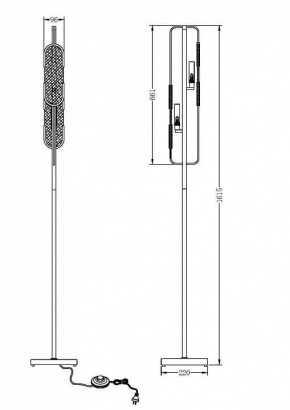 Торшер Maytoni Marmo MOD099FL-02G в Красноуральске - krasnouralsk.mebel24.online | фото 2