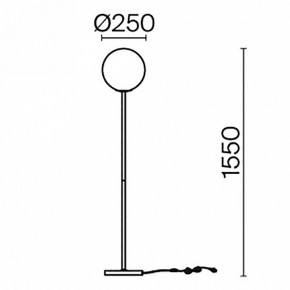 Торшер Maytoni Ring MOD013FL-01W в Красноуральске - krasnouralsk.mebel24.online | фото 3