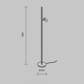 Торшер Maytoni Thin MOD395FL-L28BS3K в Красноуральске - krasnouralsk.mebel24.online | фото 4
