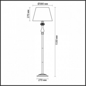 Торшер Odeon Light Gaellori 3393/1F в Красноуральске - krasnouralsk.mebel24.online | фото 3