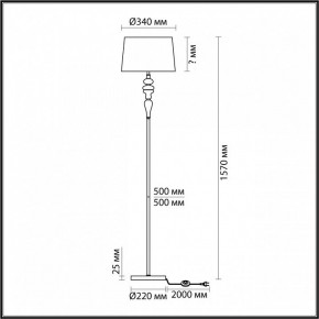 Торшер Odeon Light Homi 5040/1F в Красноуральске - krasnouralsk.mebel24.online | фото 4