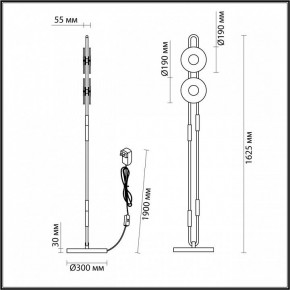 Торшер Odeon Light Magnet 5407/23FL в Красноуральске - krasnouralsk.mebel24.online | фото 4