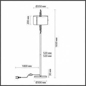 Торшер Odeon Light Margaret 4895/3F в Красноуральске - krasnouralsk.mebel24.online | фото 5