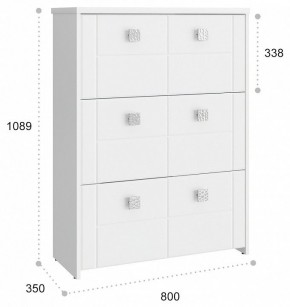 Тумба для обуви Изабель ИЗ-55К в Красноуральске - krasnouralsk.mebel24.online | фото 3