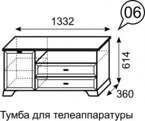 Тумба для телеаппаратуры Венеция 6 бодега в Красноуральске - krasnouralsk.mebel24.online | фото 3