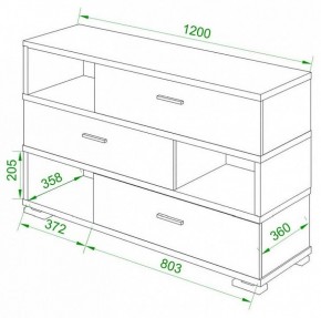 Тумба комбинированная Домино СБ-40/3-ПВК в Красноуральске - krasnouralsk.mebel24.online | фото 2