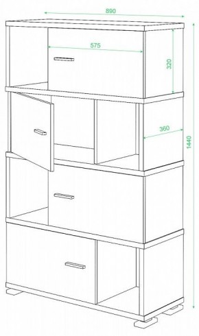 Тумба комбинированная СБ-30/4 в Красноуральске - krasnouralsk.mebel24.online | фото 2