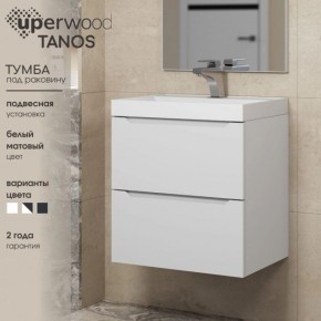 Тумба под раковину Uperwood Tanos 90 см, подвесная, белая матовая в Красноуральске - krasnouralsk.mebel24.online | фото 6