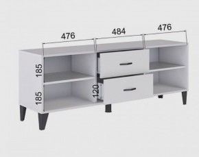 Тумба под ТВ ТВМ-6 (белый) в Красноуральске - krasnouralsk.mebel24.online | фото 2