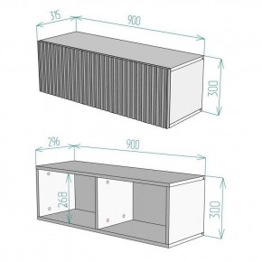 Тумба подвесная под ТВ LINES MTV3-MA 900 Белый глянец (Белый-M 10.1.1) в Красноуральске - krasnouralsk.mebel24.online | фото 3