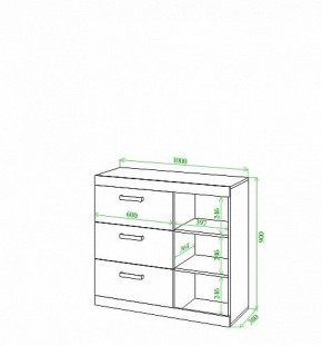 Тумба Toivo Км101 в Красноуральске - krasnouralsk.mebel24.online | фото 2