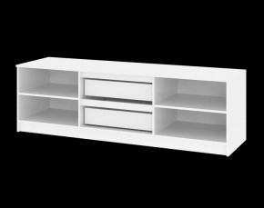 Тумба ТВ большая Парус (Белый/Графит) в Красноуральске - krasnouralsk.mebel24.online | фото 5