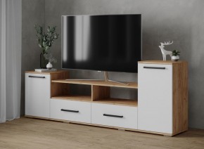 Тумба ТВ Парус-2 дуб крафт золотой/белый в Красноуральске - krasnouralsk.mebel24.online | фото