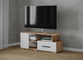 Тумба ТВ Парус-4 Дуб крафт золотой/Белый в Красноуральске - krasnouralsk.mebel24.online | фото