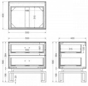 Тумбочка KFG085-NI в Красноуральске - krasnouralsk.mebel24.online | фото 5