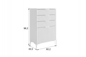 ЗЕФИР Гостиная К2 (белое дерево/черный муар) в Красноуральске - krasnouralsk.mebel24.online | фото 2