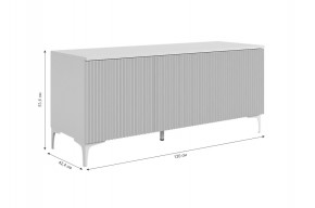 ЗЕФИР Гостиная К2 (белое дерево/черный муар) в Красноуральске - krasnouralsk.mebel24.online | фото 4